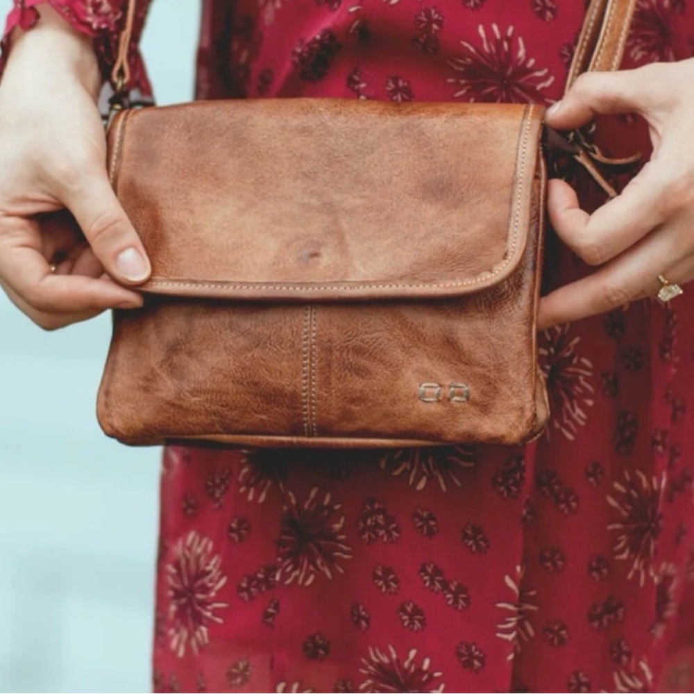 Bed|Stu “Ziggy” Crossbody – Tan Rustic Leather